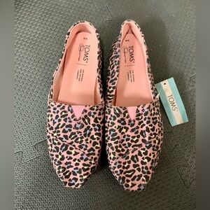 TOMS Alpargata Blush Classic Leopard Print Shoes
